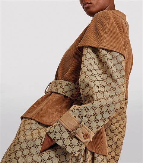 gucci trench coat womens|Gucci raincoat women's.